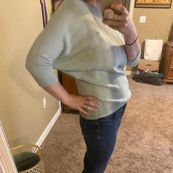 The Limited Merino Wool Light Blue Sweater Size Small - Picture 2 of 6